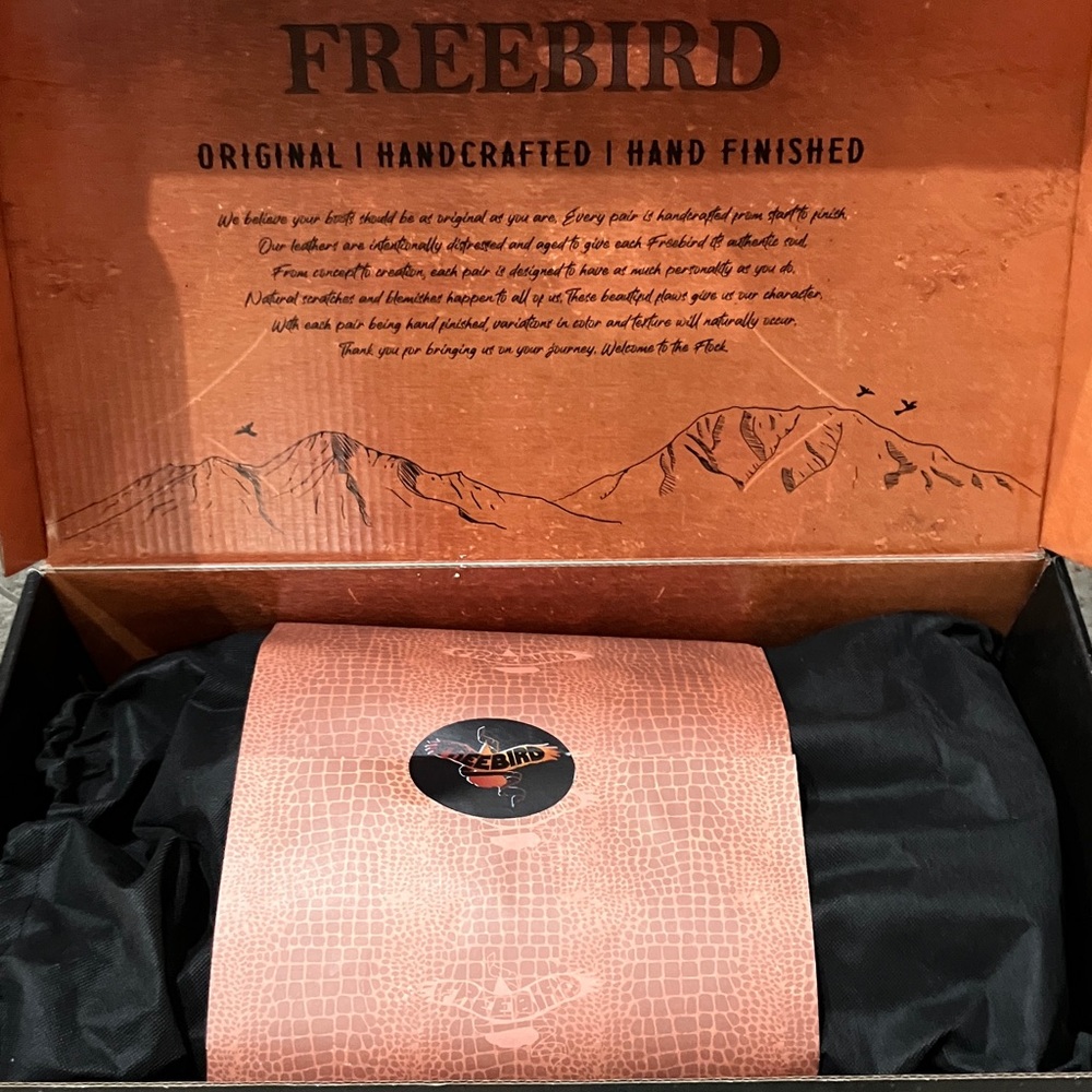 Freebird Brown Leather Boots with Stud Accents - Picture 8 of 8